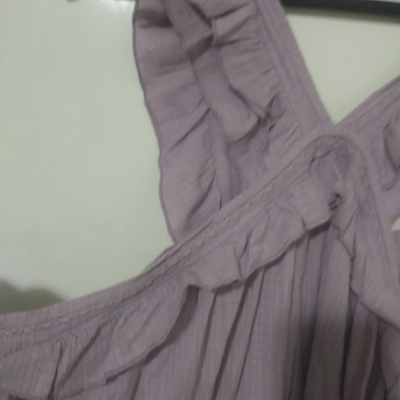 Melrose and Market XL Sleeveless Ruffle Frill Top Plus in Lavender - Picture 4 of 6